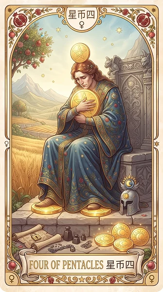 金币四 Four of Pentacles