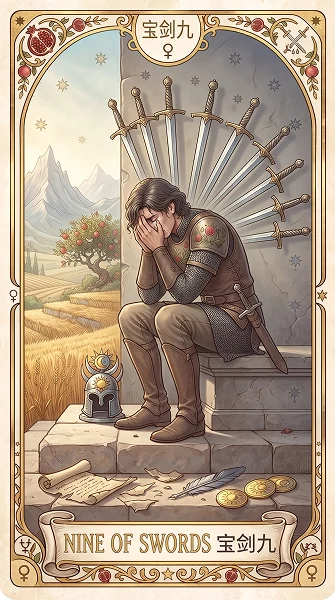 宝剑九 Nine of Swords