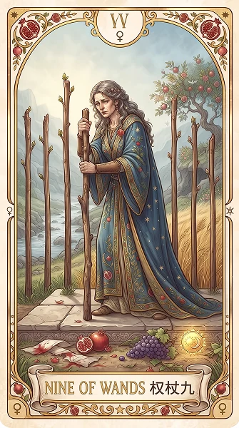 权杖九 Nine of Wands
