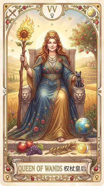 权杖王后 Queen of Wands