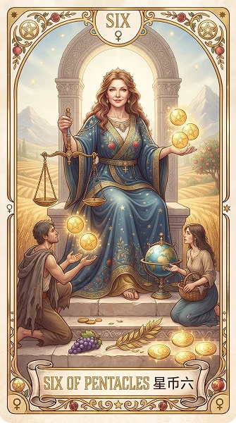 金币六 Six of Pentacles