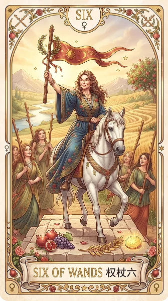 权杖六 Six of Wands