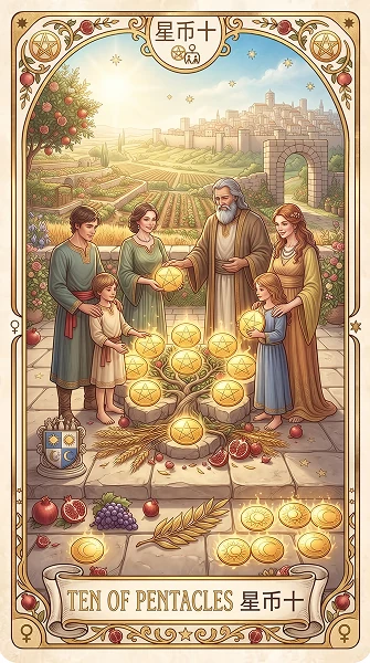金币十 Ten of Pentacles