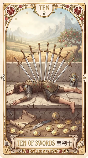 宝剑十 Ten of Swords