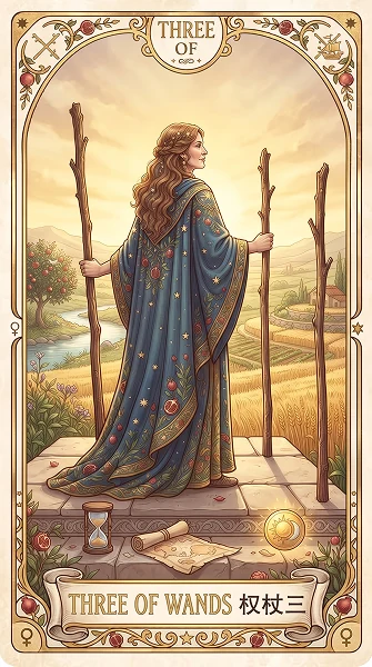 权杖三 Three of Wands