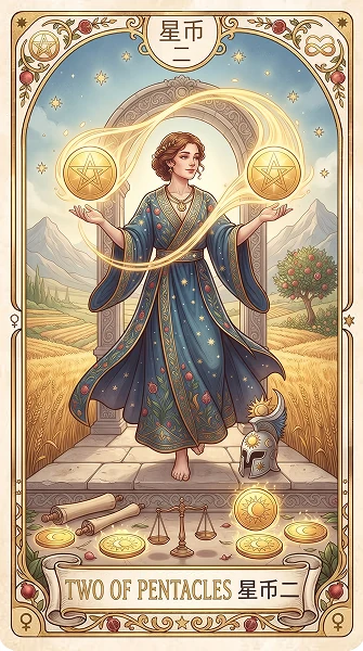 金币二 Two of Pentacles